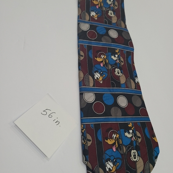 Disney Character Tie - Blue and Burgundy 56 in. - Picture 6 of 6